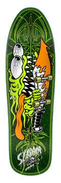 Santa Cruz Meek Pinstripe Slasher 9.23" Green Complete Skateboard - X747X
