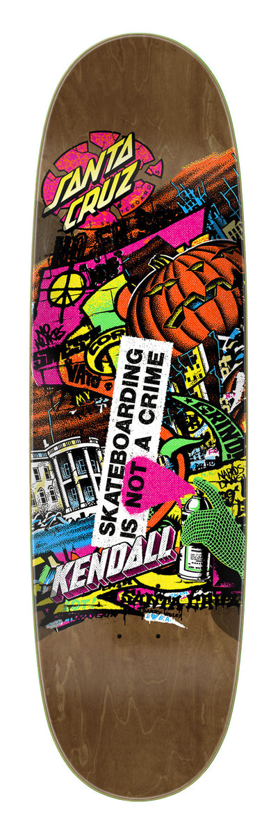 Santa Cruz Kendall Street Art Collage VX 9" Skateboard Deck - X747X
