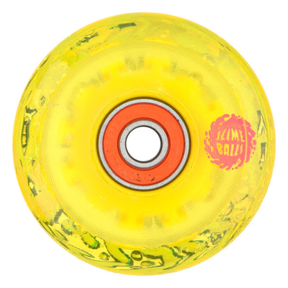 Slime Balls Gator Swamp Spew Light Ups OG Slime Yellow 60mm 78a Skateboard Wheels