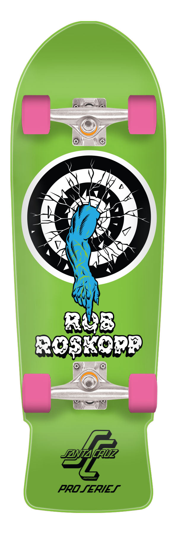 Santa Cruz Roskopp One Cruiser 10" Complete Skateboard - X747X