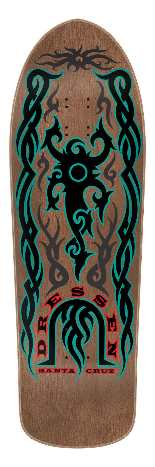 **Pre Order** Santa Cruz Eric Dressen Tribal Brown Stain Skateboard Deck