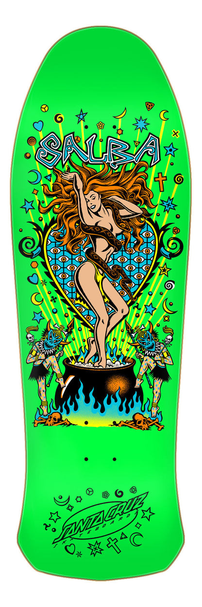 **Pre-Order** Santa Cruz Salba Witch Doctor Lime 10.4" Skateboard Deck