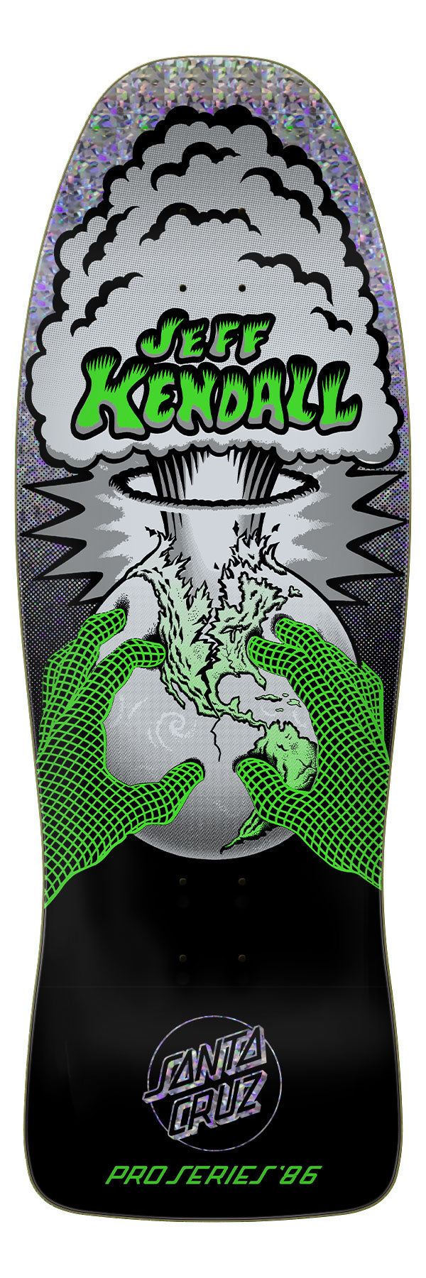 Pre-Order: Santa Cruz Jeff Kendall End of the World Neon 10" Skateboard Deck