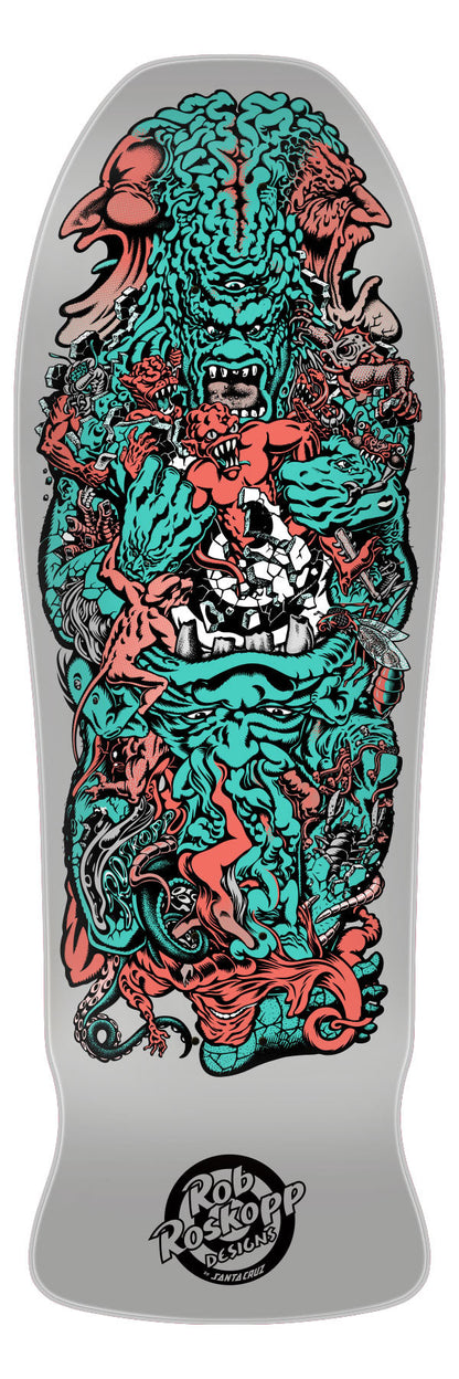 **Pre-Order** Santa Cruz Roskopp 5 Cool Grey 10.22" Skateboard Deck - X747X