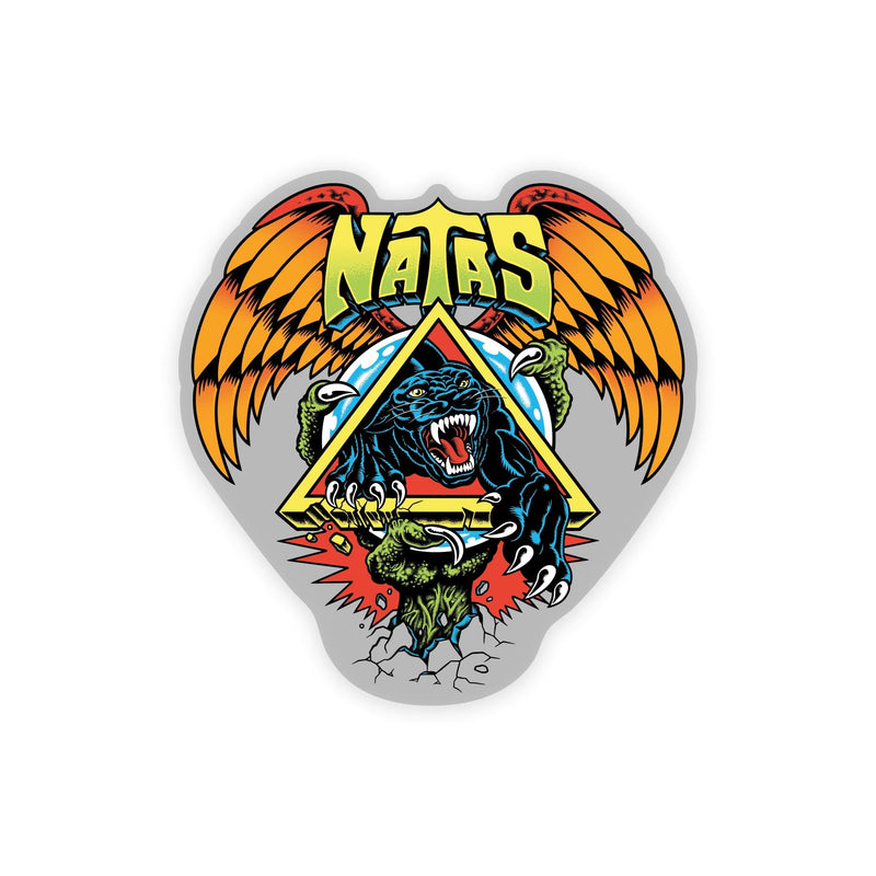 Santa Cruz Natas SC Panther Clear Sticker - X747X