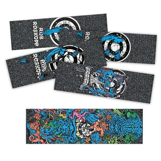 Mob x Santa Cruz Roskopp Target Single Sheet Grip Strip - 11″x3.25″