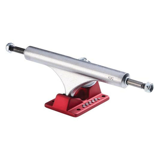 Ace Trucks 55 Classic High 6.375" - Polished/Red (Set of 2) - X747X