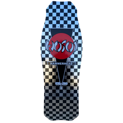 Hosoi Skateboards O.G. Hammerhead Checkerboard LTD Silver Foil 10.5" Skateboard Deck - X747X
