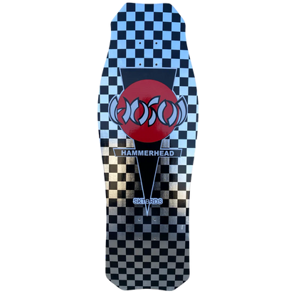 Hosoi Skateboards O.G. Hammerhead Checkerboard LTD Silver Foil 10.5" Skateboard Deck