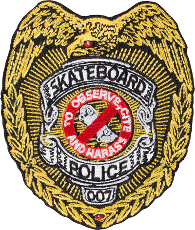 Powell Peralta Skateboard Police Patch - 3.5" - X747X