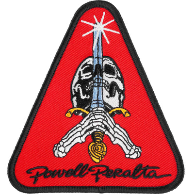 Powell Peralta Skull and Sword Red Patch - 4.5" - X747X
