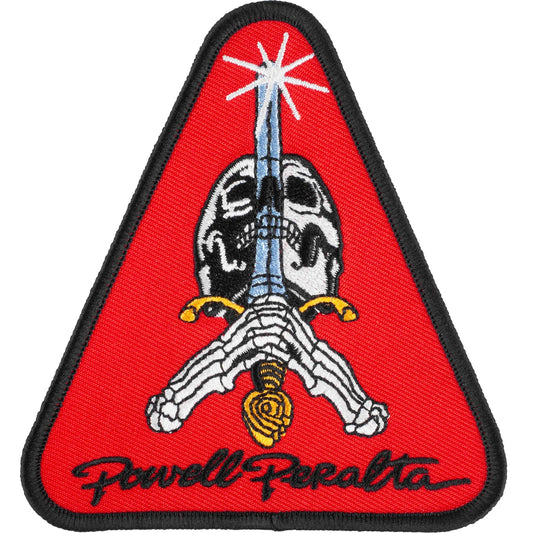 Powell Peralta Skull and Sword Red Patch - 4.5"