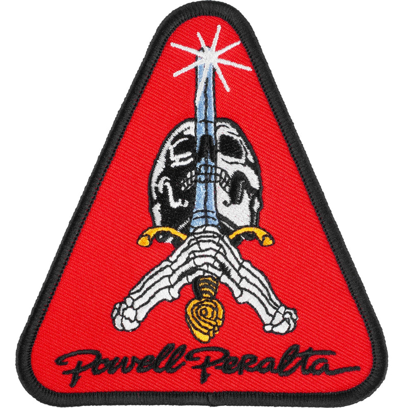Powell Peralta Skull and Sword Red Patch - 4.5" - X747X