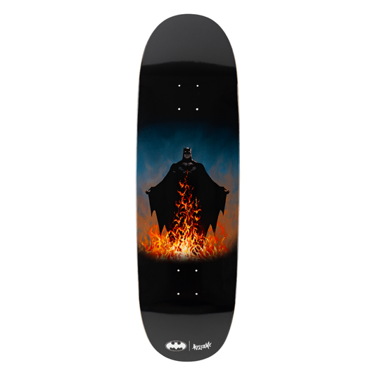Welcome x Batman Bat Flames on Boline 2.0 Deck - 9.5″ Black