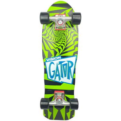 Vision Gator II Mini Cruiser Complete - 8″ Black/Green