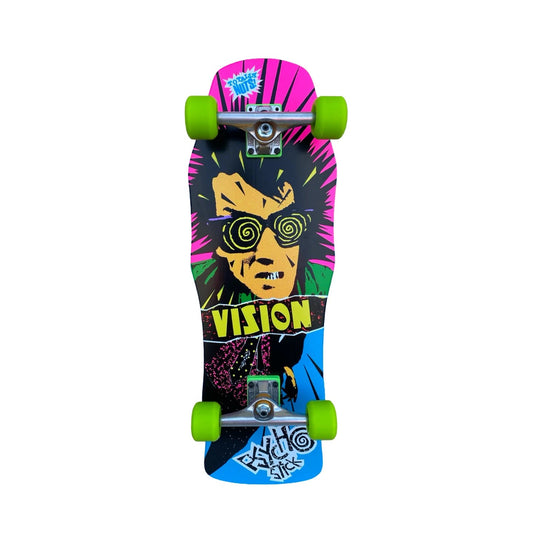 Vision Original Psycho Stick Skateboard Complete - 10″ Blue