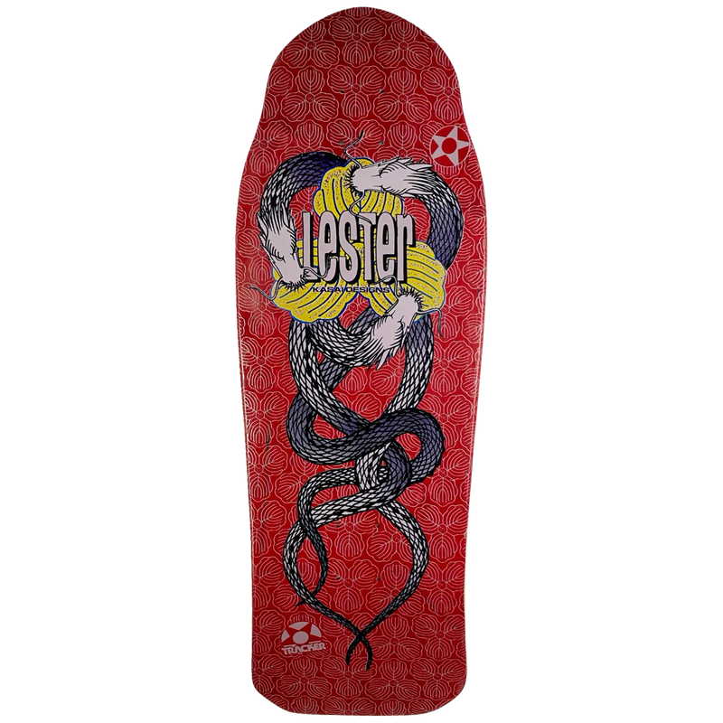 Tracker Lester Kasai Twin Dragon Deck - 10.5" Red Stain - X747X