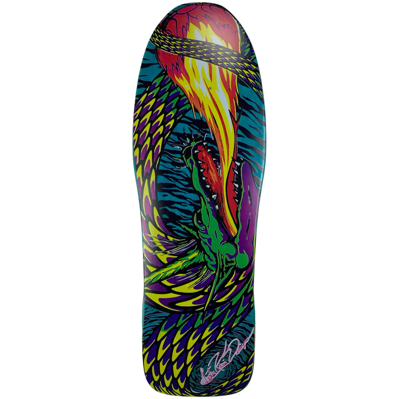 Tracker Lester Kasai Fireball Deck - 10.625" Turquoise Stain