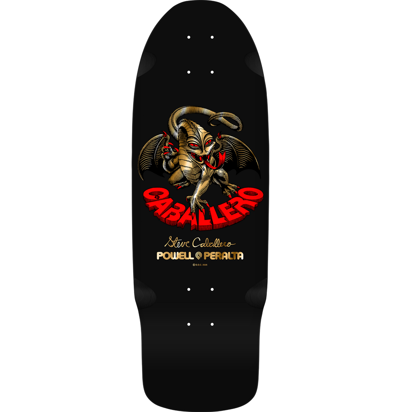 Bones Brigade Steve Caballero Dragon Series 16 Reissue Deck - Black - X747X