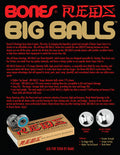 Bones® BIG BALLS™ REDS® Skateboard Bearings 8 pack - X747X