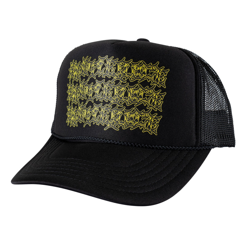 WELCOME X BEETLEJUICE THREE TIMES TRUCKER HAT - X747X
