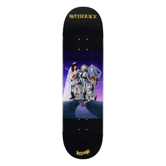Welcome x Beetlejuice Showtime on Popsicle Deck - 8.5″ Black/Purple Dip