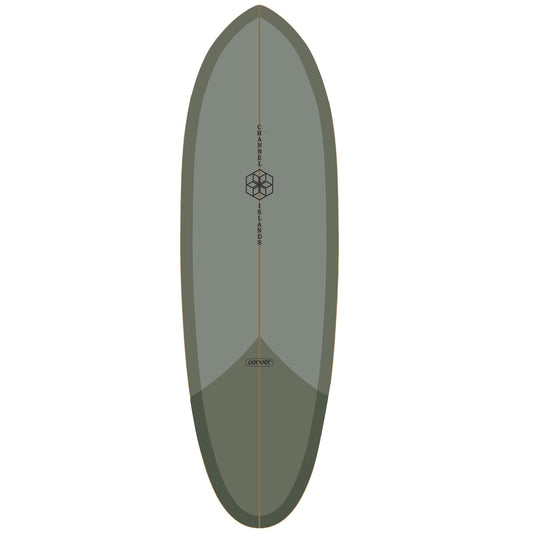 Carver x Channel Islands Mid Sage Surfskate Deck- 32.5"