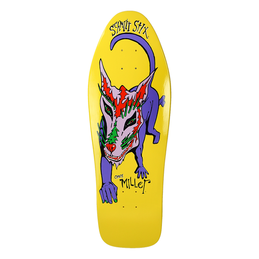 Schmitt Stix Chris Miller Dog Large 10" Skateboard Deck