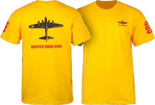 Bones Brigade Bomber T-shirt - Gold - X747X