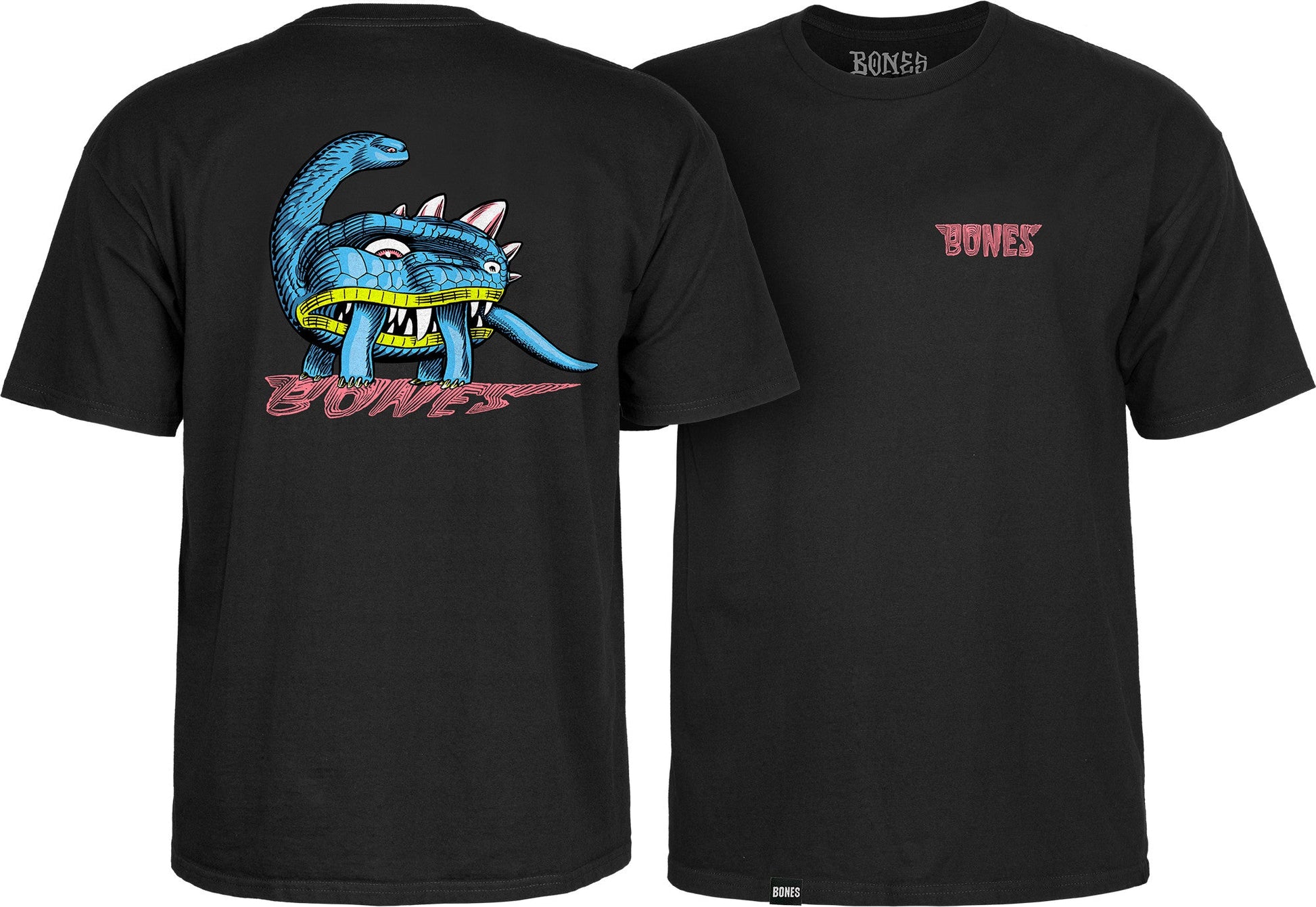 Bones Dino-Sortas T-shirt - Black - X747X