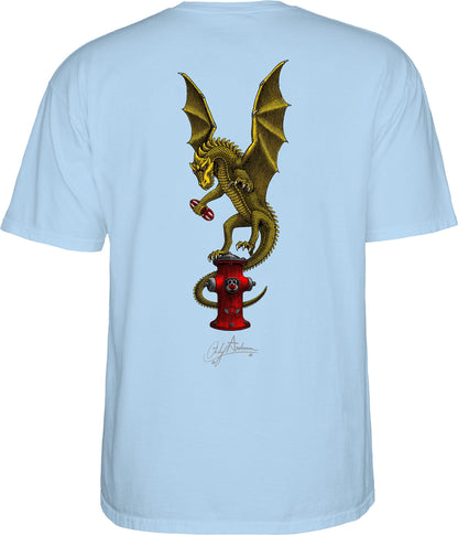 Powell Peralta Andy Anderson Vajra T-shirt - Light Blue