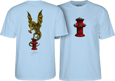 Powell Peralta Andy Anderson Vajra T-shirt - Light Blue - X747X