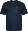 Powell Peralta Skull & Nunchucks Bruce Lee Collab T-shirt - Navy - X747X