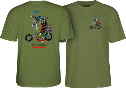 Powell Peralta Steve Caballero Chopper Bike T-shirt - Military Green
