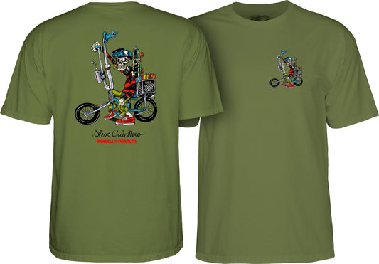 Powell Peralta Steve Caballero Chopper Bike T-shirt - Military Green