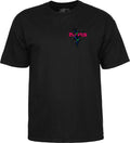 Powell Peralta Shred T-Shirt - Blacklight Black - X747X