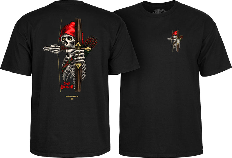 Powell Peralta Zach Doelling Archer T-Shirt - Black - X747X
