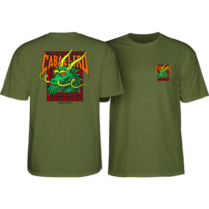 Powell Peralta Steve Caballero Street Dragon T-shirt - Military Green