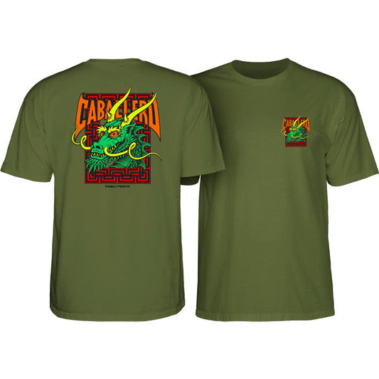 Powell Peralta Steve Caballero Street Dragon T-shirt - Military Green