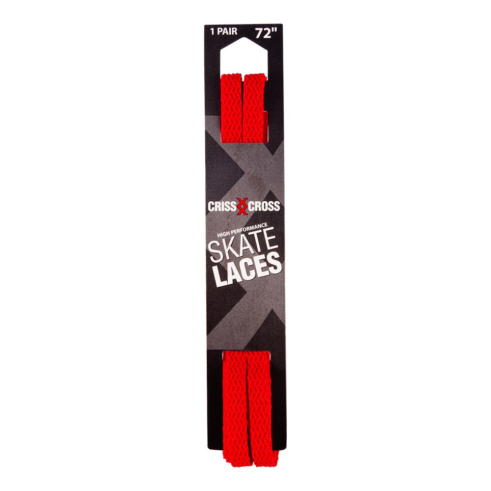 Riedell Criss Cross Skate Laces Skinny 3/8″ Width - Red