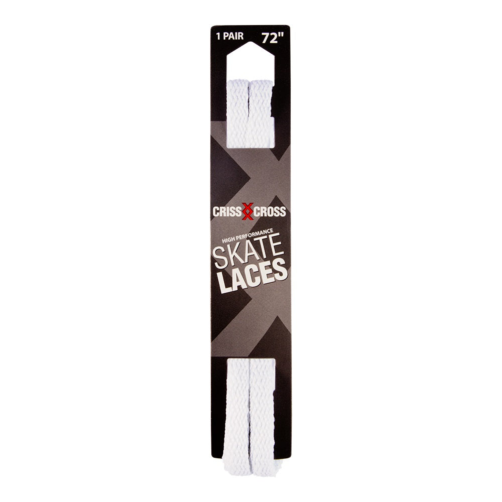 Riedell Criss Cross Skate Laces Skinny 3/8″ Width - White