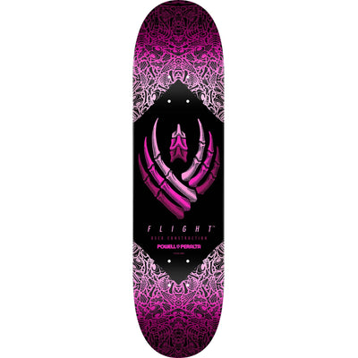Powell Peralta Bones Flight Skateboard Deck - 8.0″ Pink - X747X