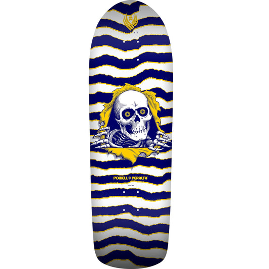 Powell Peralta Ripper 6 Flight Skateboard Deck - 9.7″ Blue/White