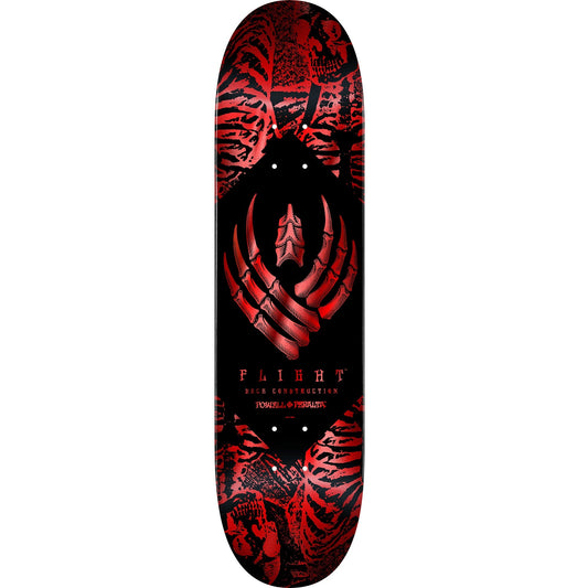 Powell Peralta Skeleton Flight Skateboard Deck - 8.38″ Red Foil