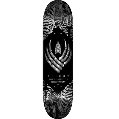 Powell Peralta Skeleton Flight Skateboard Deck - 8.25″ Silver Foil - X747X