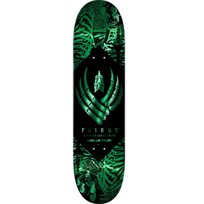 Powell Peralta Skeleton Flight Skateboard Deck - 8.13″ Teal Foil - X747X
