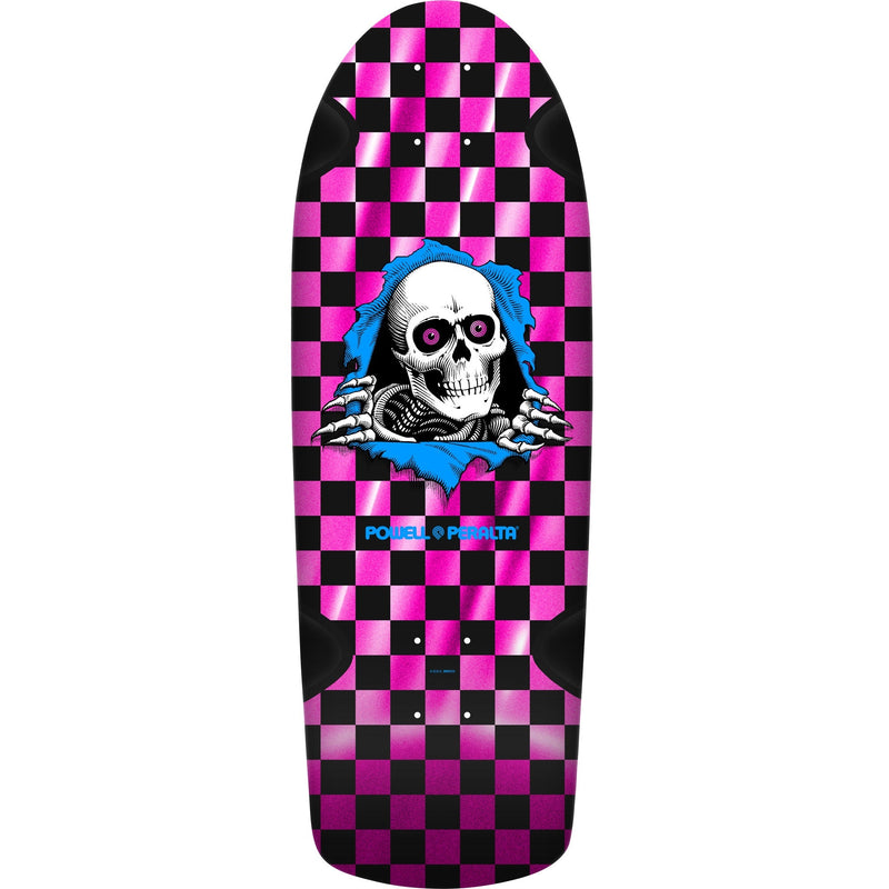 Powell Peralta OG Ripper Checker Reissue Deck - 10″ Pink Foil - X747X