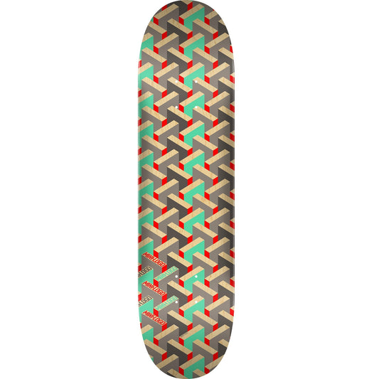 Mini Logo Pattern Maze Skateboard Deck - 8.25″