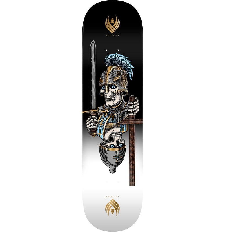 Powell Peralta Pro Dan Corrigan Chess Skulls Flight Skateboard Deck - 8.42″ Gold Foil - X747X