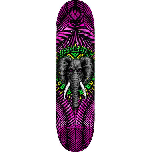 Powell Peralta Mike Vallely Elephant Flight Skateboard Deck - 8.63″ Pink Foil